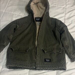 Walls Olive Green Hooded Sherpa-Lined Puffer Jacket
